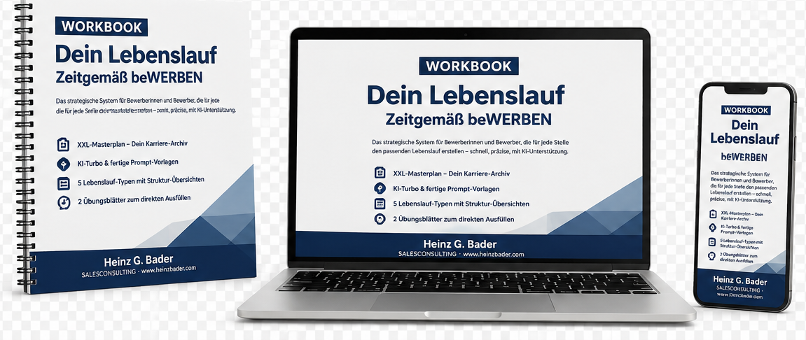 Workbook Dein Lebenslauf – Zeitgemäß beWERBEN, Cover mit Laptop und Smartphone